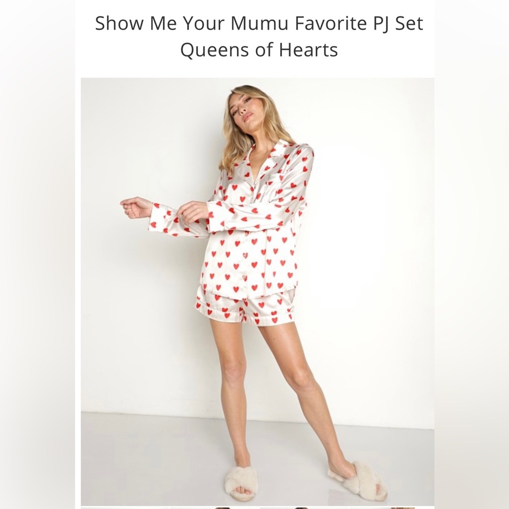 Show Me Your MuMu Queen of Heart PJ set size small